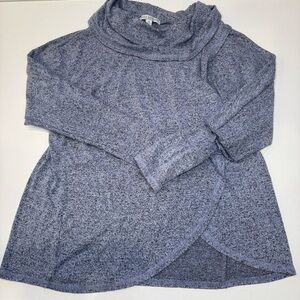 Green Envelope Lightweight Cowl Neck Pullover Sweater XS